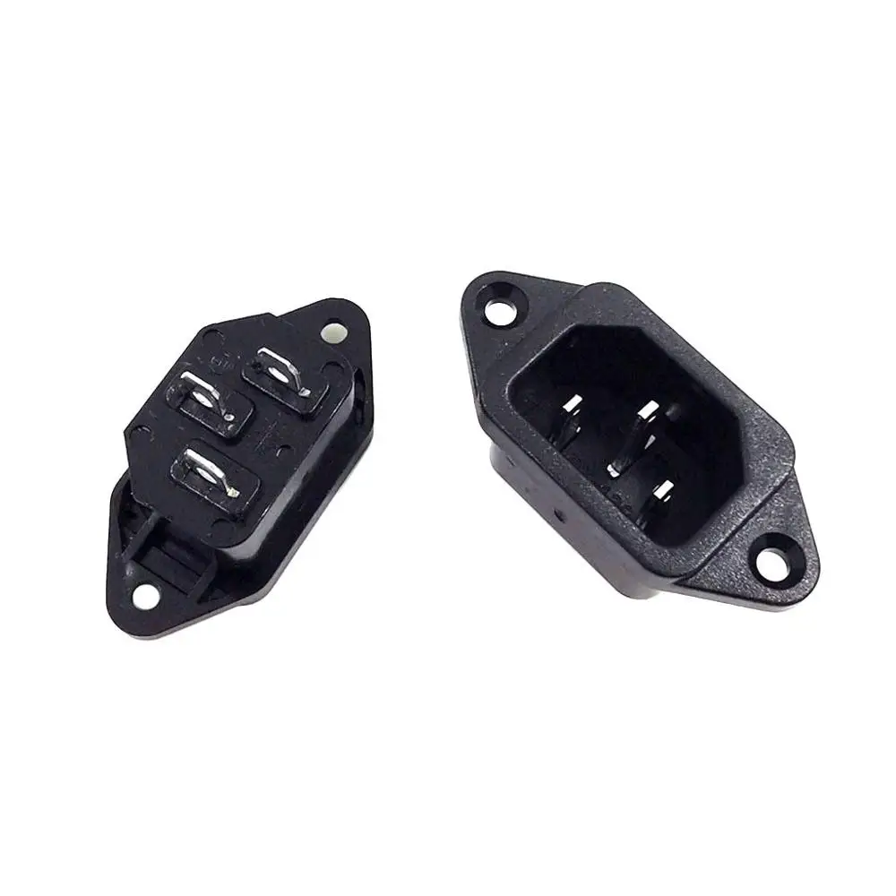 Полный комплект DC разъем Jack 220 В DC/разъем питания переменного тока терминал 3pin AC/DC