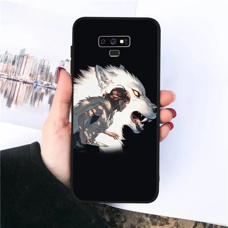 

Japanese Anime Princess Mononoke Phone Case For Samsung S20 Ultra S7 edge S8 S9 S10 plus note9 10 20 A50 51 71