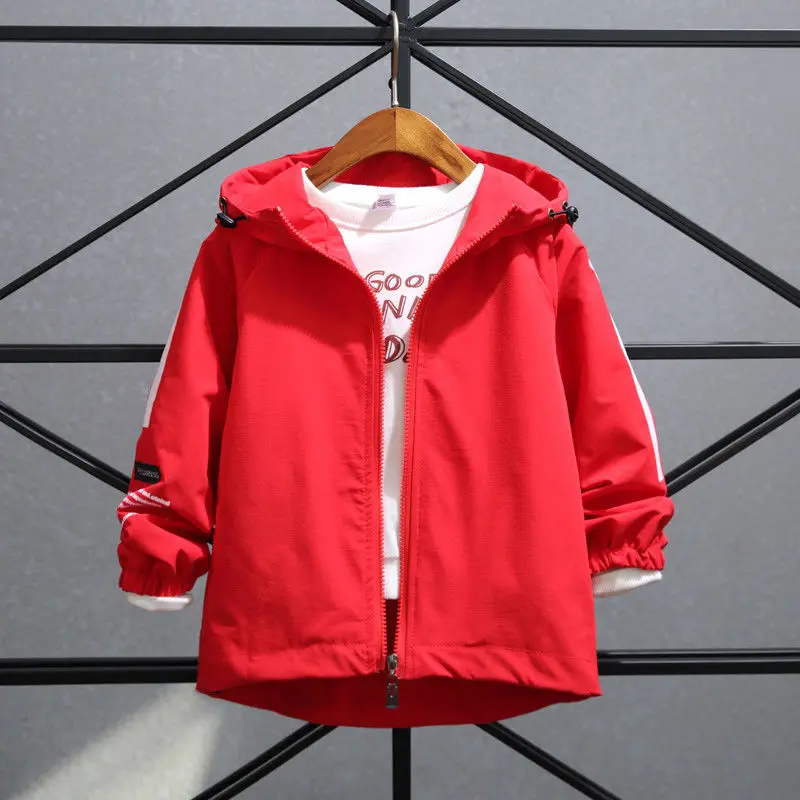 Куртка для мальчиков новая весенняя одежда больших детей 9 5 6 Двусторонняя 7