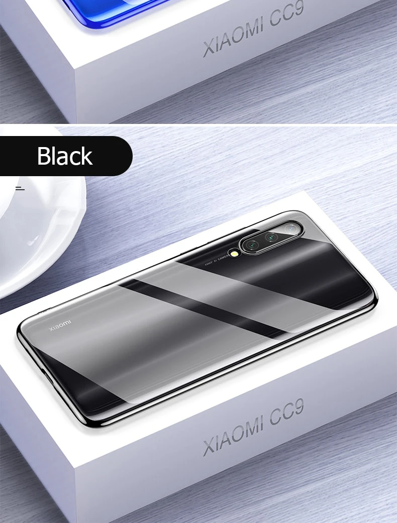 Прозрачный силиконовый чехол с покрытием для Xiaomi Mi 9 9T SE CC9 CC9e A3 RedMi Note 7 Pro 7A K20 Pro TPU Мягкий тонкий Чехол