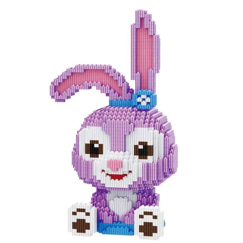 

NEW classic Disney world park bricks StellaLou rabbit Building Blocks DIY Blocks Model Toys For Children Birthday Gift