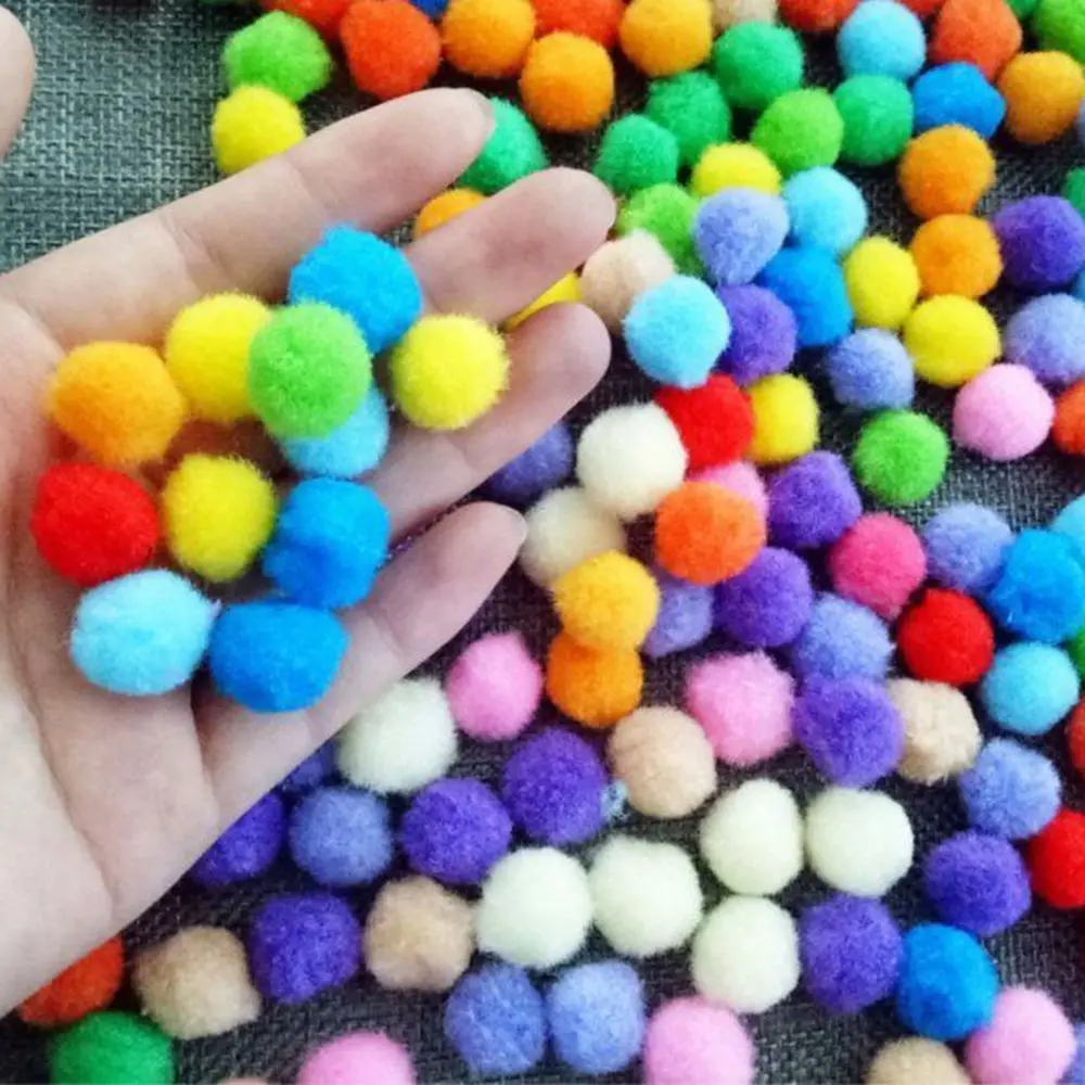 1000 шт./упак. мягкие вечерние фестиваль для рукоделия помпоны пушистые шарики