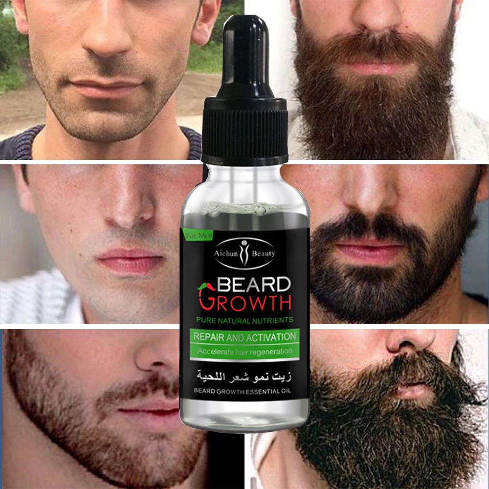 

Beard Growth Oil 100% Natural Organic Beard Essential Oil for Men Beard Growth Hair Growth Essence Oil Moustache Grow Beard