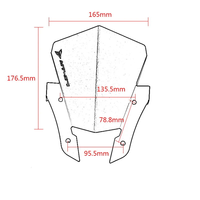 Аксессуары для мотоциклов YAMAHA MT07 FZ07 MT-07 2013-2020 ветрозащитный экран на лобовое