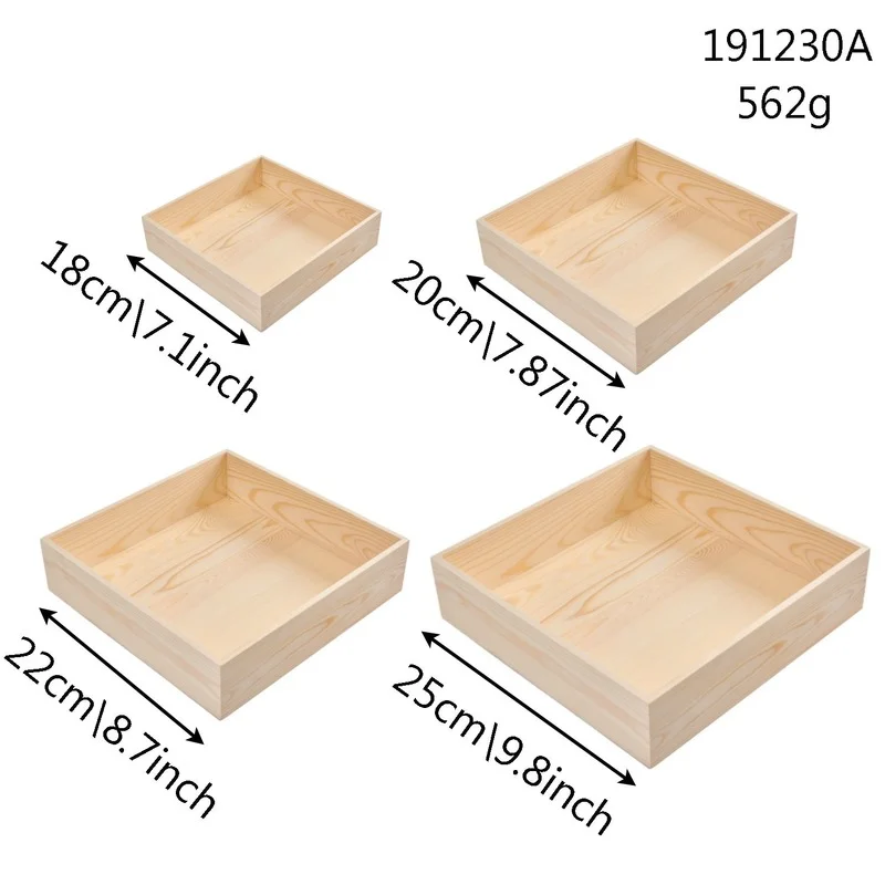 

4pcs/pack Wood Drawer Organizer Wood Stacking Drawer Organizer Box