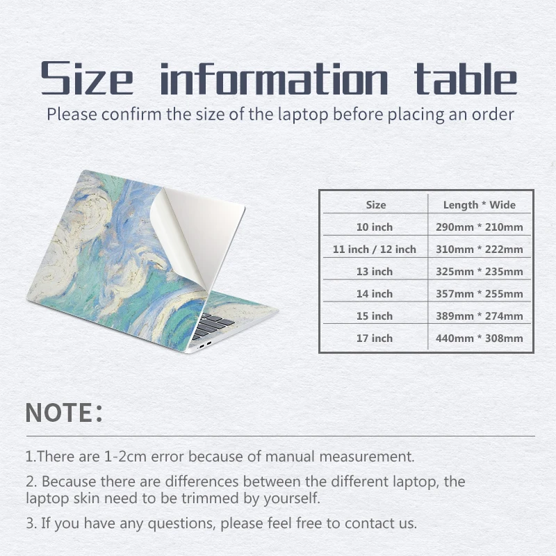 Наклейки на кожу ноутбука водонепроницаемая виниловая оболочка для ноутбуков 11
