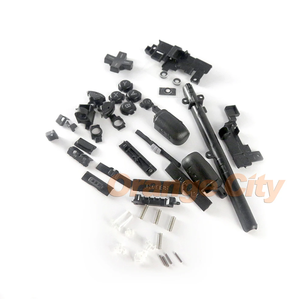 Для Nintendo 3DS XL LL черный R &amp L кнопка Запчасти D-Pad ABXY дома Мощность полный набор