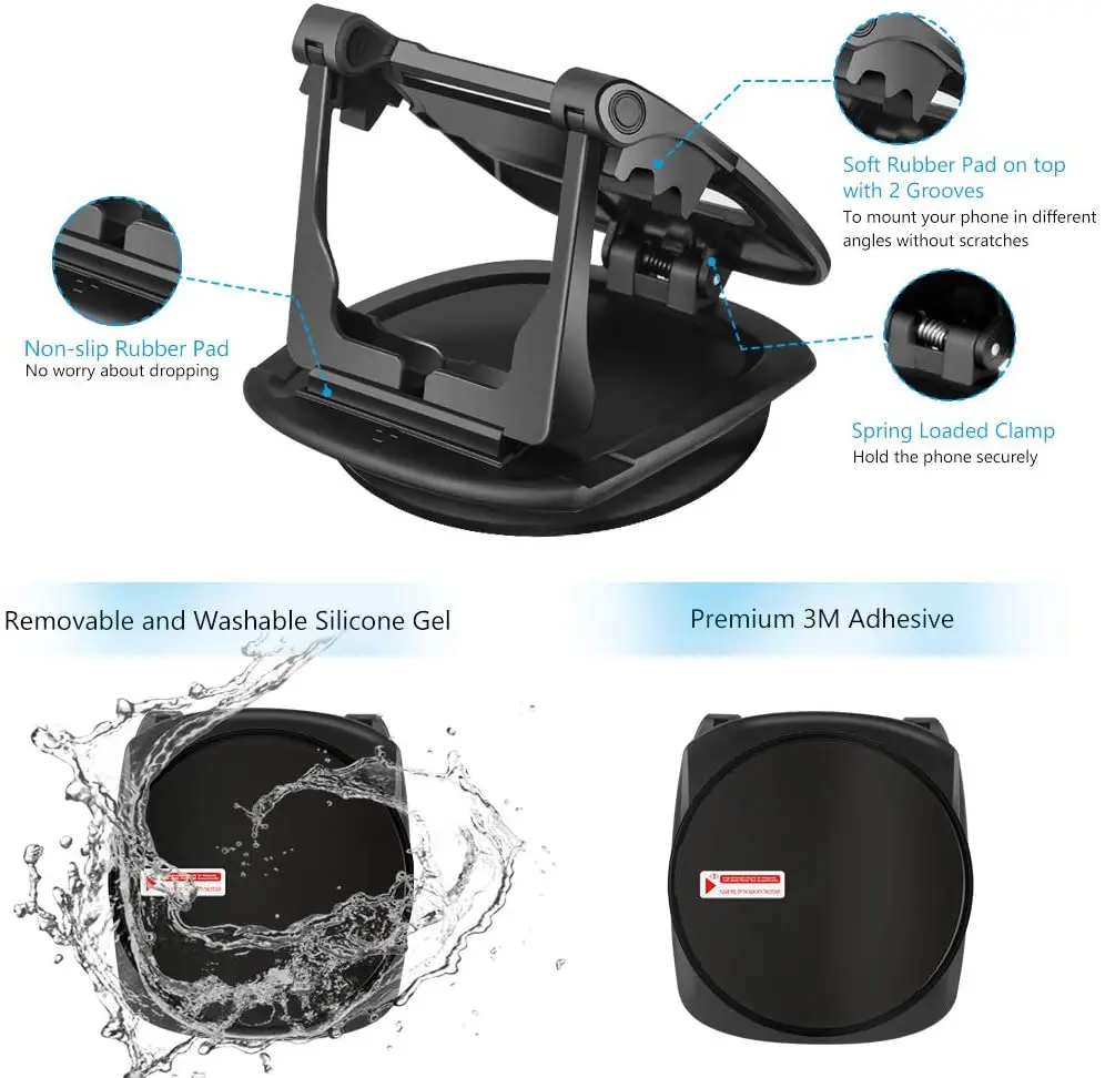 cell phone holder for car vertical horizontal car phone mount with 360° rotate detachable magnetic base dashboard cradle free global shipping