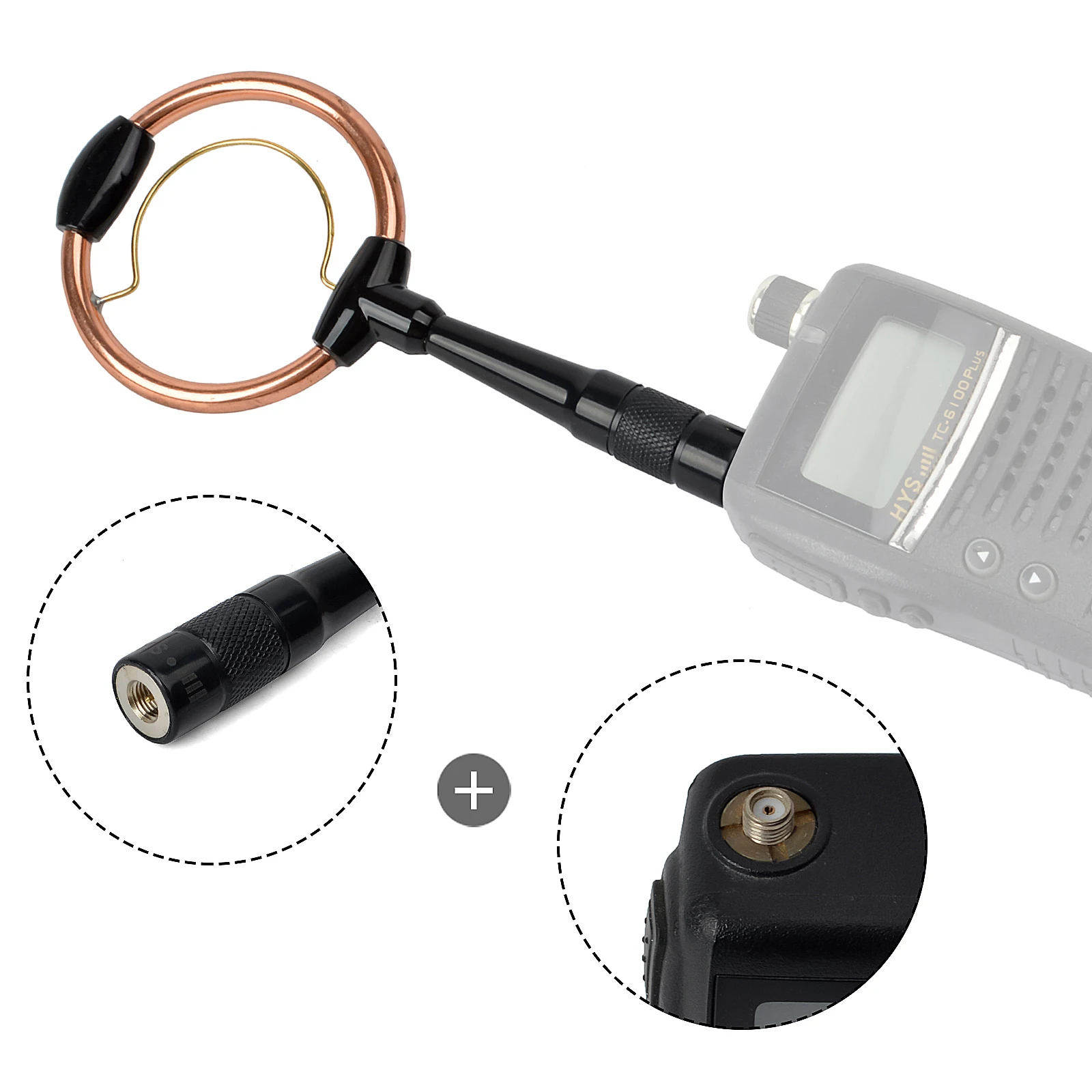 HYS VHF UHF антенна двухдиапазонная 2 м/70 см SMA Мужская для Yaesu VX-6R FT-60 Φ TYT FT-60R | Мобильные