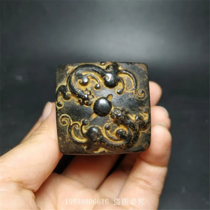 Коллекция культур Red Mountain Iron Meteorite Shuanglong Seal может поглощать магнетизм | Дом и сад