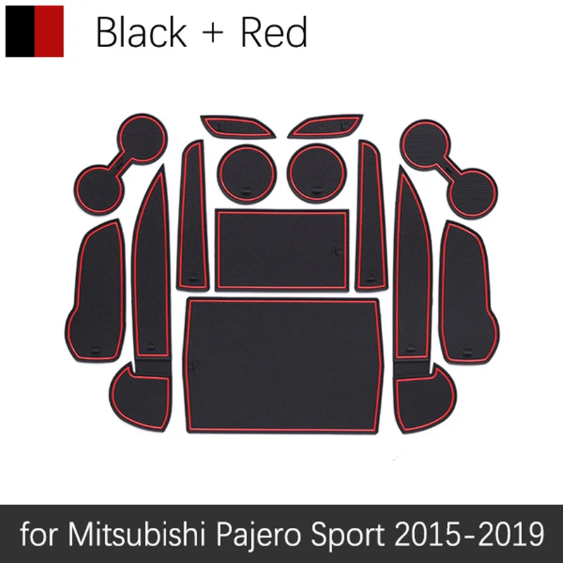 Противоскользящий коврик для Mitsubishi Pajero Sport 2015 2016 2017 2018 2019 Montero Shogun слот ворот Coaster