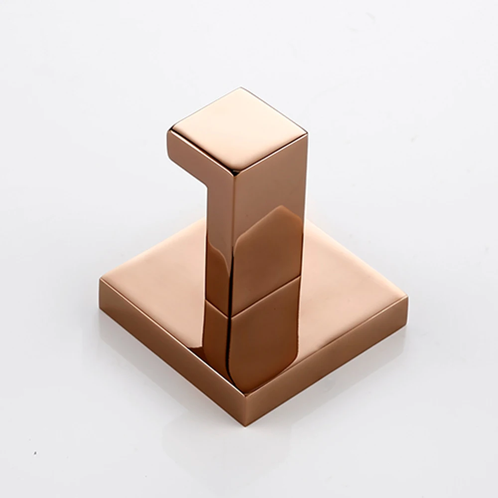 BagnoLux Rose Gold Stainless Steel Beautiful Wall Hook Toilet Paper Holder Towel Bar Bathroom Accessories