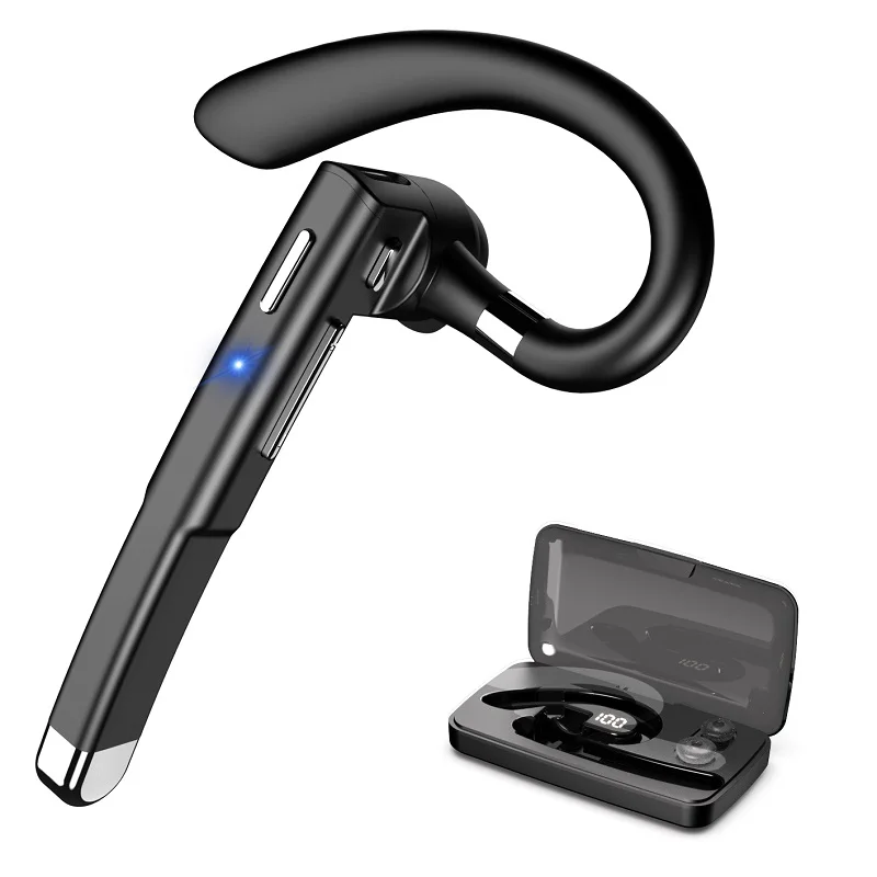 

Newest Bluetooth Handsfree Earphones Wireless Bussiness Headphone Noise Canceling Headset With Mic For Driver With Charging BOX