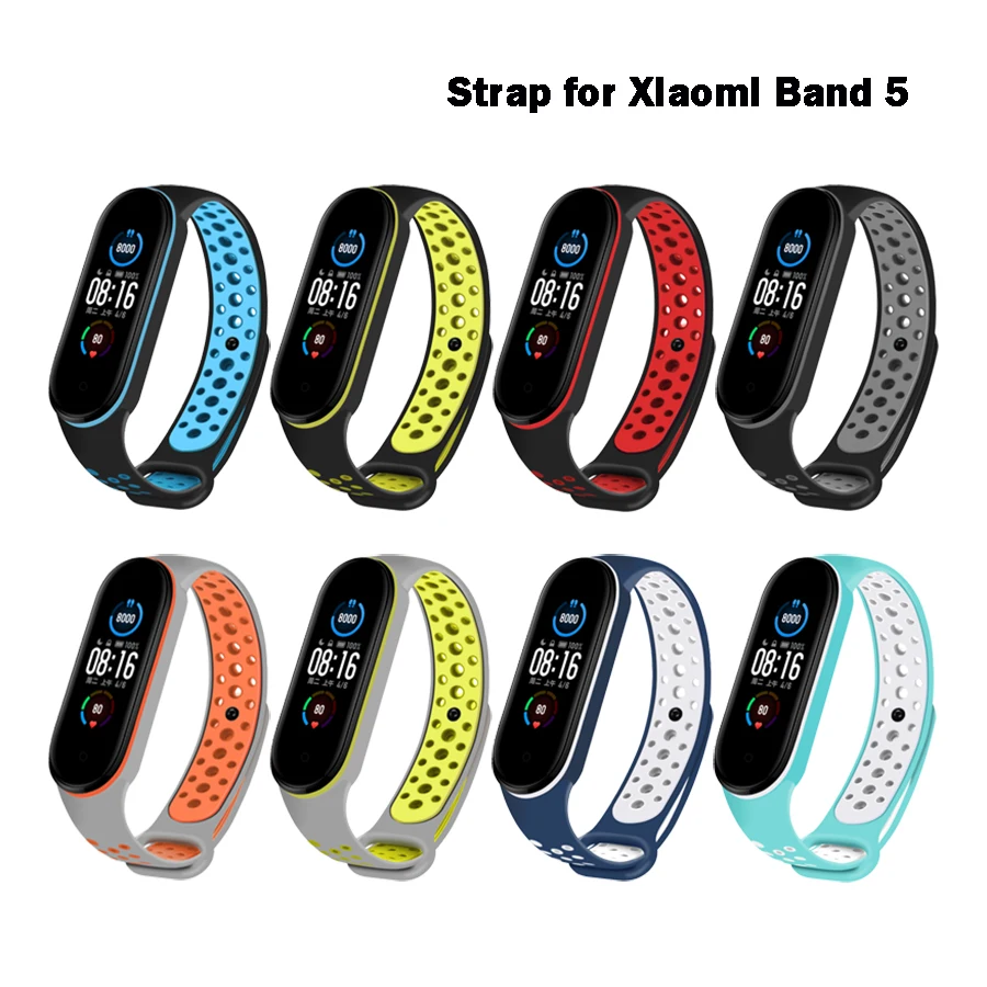 

Браслет Mi Band 5 для Xiaomi Mi Band 5 NFC силиконовый браслет Mi5 часы Miband5 Аксессуары спортивный ремешок