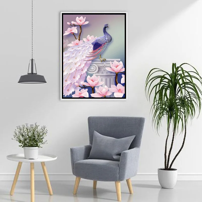 Картина из страз Peacocks 5D сделай сам Набор для вышивки крестиком животное ручной