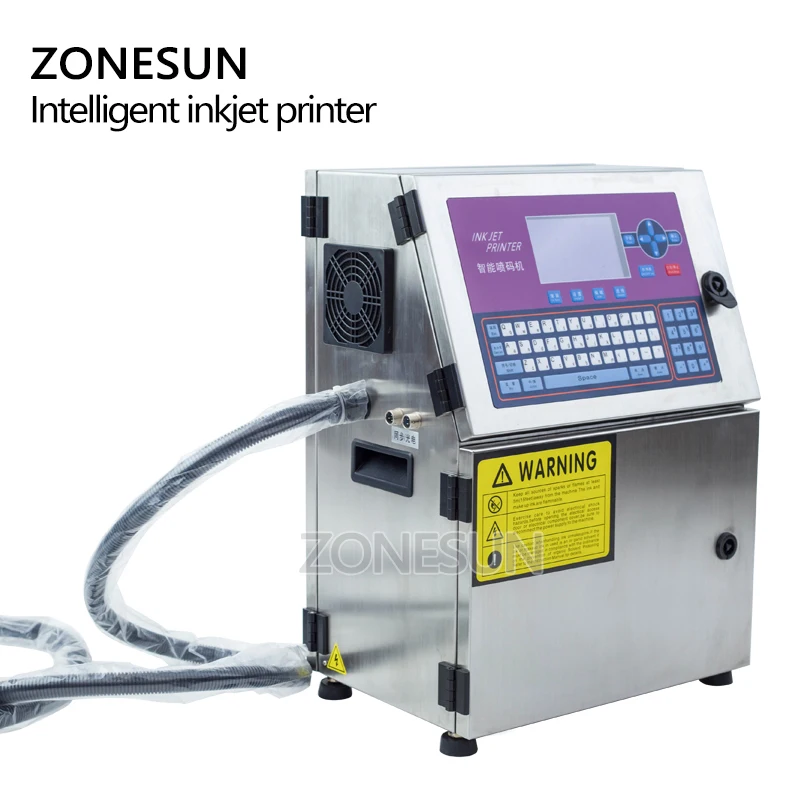 ZONESUN Автоматическая стеклянная металлическая картонная коробка номер партии