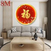 8m indoor wall lamps chinese style mural fixtures led modern creative living room light sconces for home bedroom