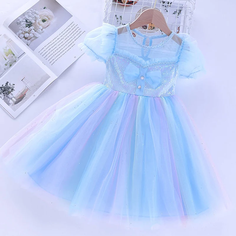 

Summer Chiffon Princess Kids Dresses For Girls Clothes Toddler Girl Birthday Party Dress Children Clothing Performance Vestidos