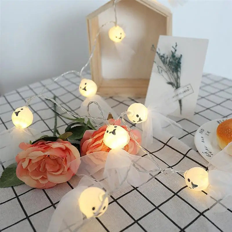 

СВЕТОДИОДНАЯ Гирлянда для Хэллоуина, Декоративная гирлянда с пряжкой, реквизит вечерние ринки, подвеска «сделай сам» для Хэллоуина вечерни...