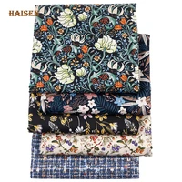 printed twill cotton fabric floral series cloth for diy sewing quilting babychilds bedclothes craft textile material by meter