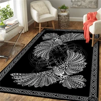 viking eagle 3d all over printed rug mat rugs anti slip large rug carpet home decoration 06