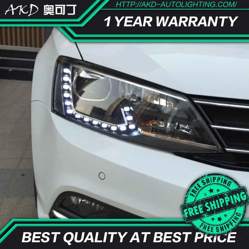 АКД автомобильного тюнинга поперечная балка для VW Jetta MK6 светодиодные фары DRL