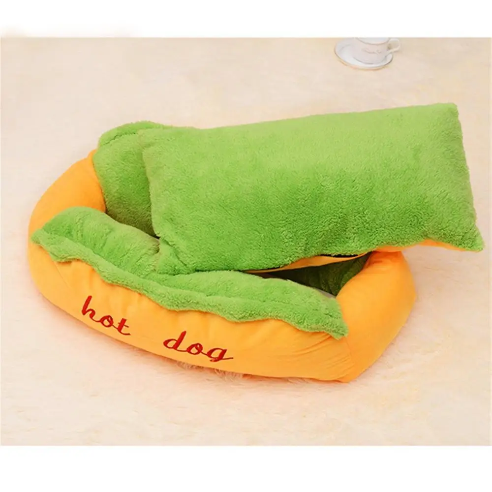 Кровать для хот-догов съемный мягкий коврик диван домашних животных Симпатичные