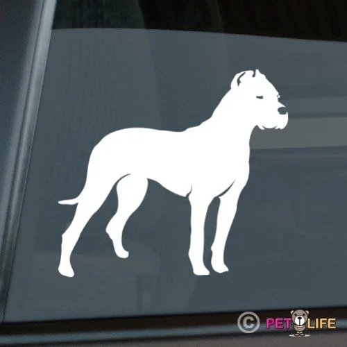 

Dogo Argentino Sticker Die Cut Vinyl - v2 computer decal computer Stickers Motorcycles Reflective Decal Vinyl computer Styling