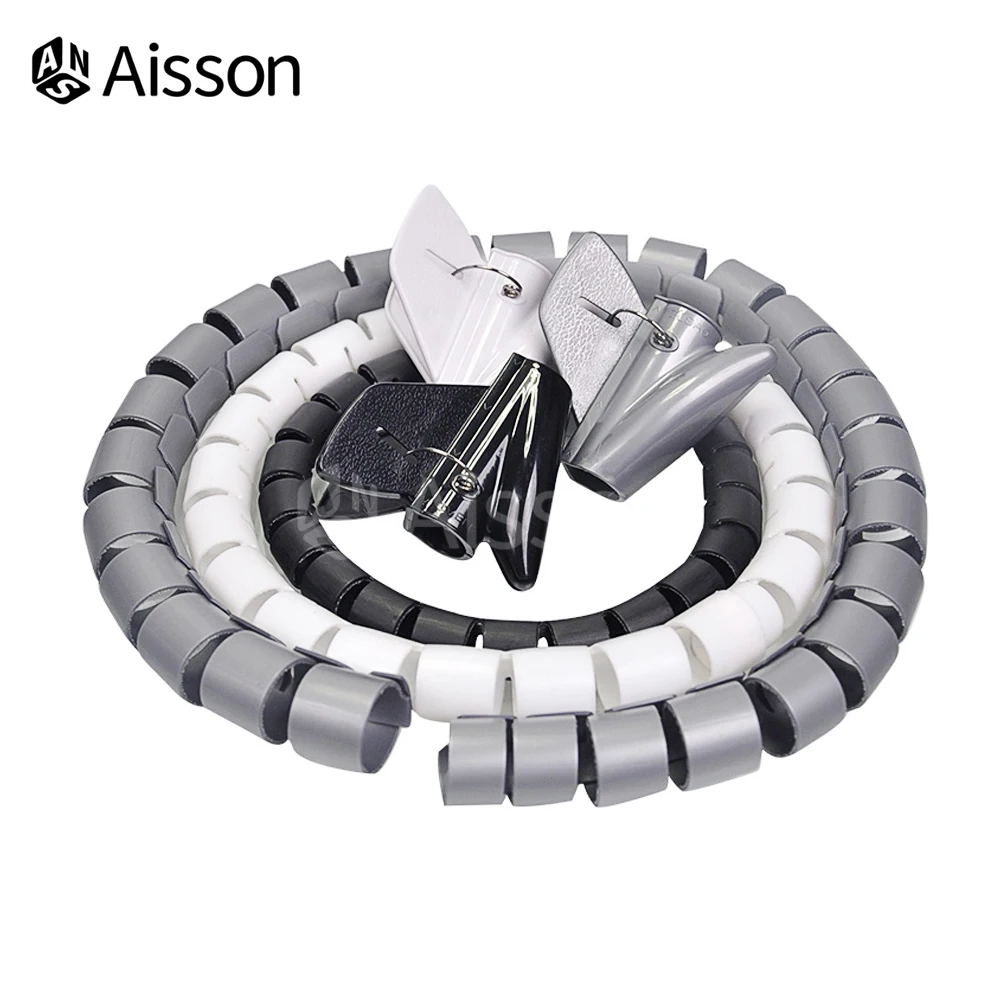 Диаметр 10/16/22/28 мм длиной 2 м органайзер для изоляции трубопровода спираль