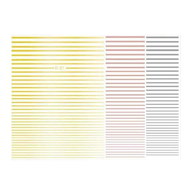 Gold 3D Nail Sticker Curve Stripe Lines Nails Stickers Adhesive Striping Tape Art Decals Rose Silver 3Pc | Красота и здоровье