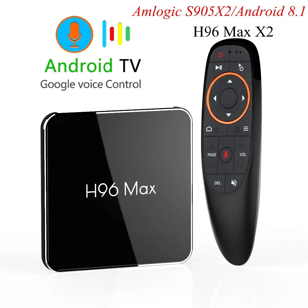 ТВ приставка H96 Max X2 Android 9 0 Amlogic S905 4 + 64 ГБ 2 4/5 ГГц Wi Fi|ТВ-приставки и медиаплееры| |