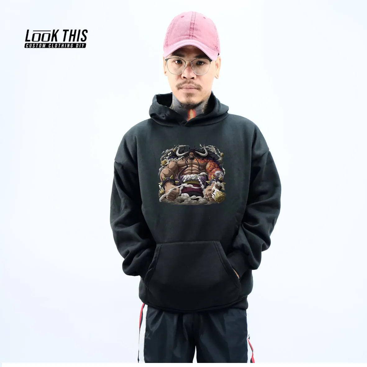 

Anime ONE PIECE Boys Street Oversized Sweatshirt Long Sleeve Hooded Hoodies Men High Street Cool Hoodie Mange Print Pullover Top