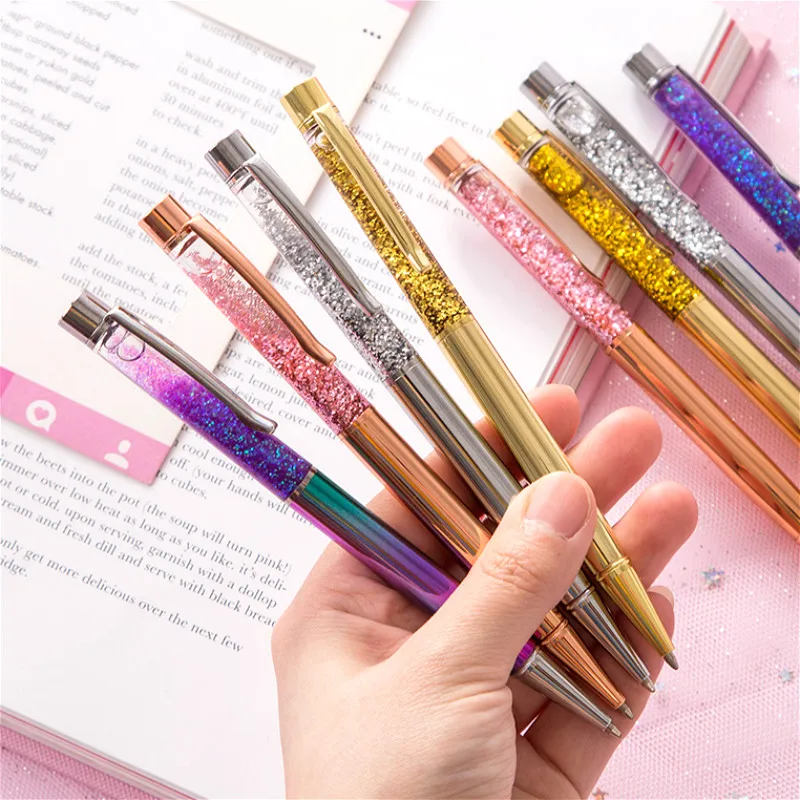 1pcs Gold Foil Originality Party Favors Metal Hourglass Pen Touch Personalized Wedding Favor Customalized Promotional Gifts - купить по