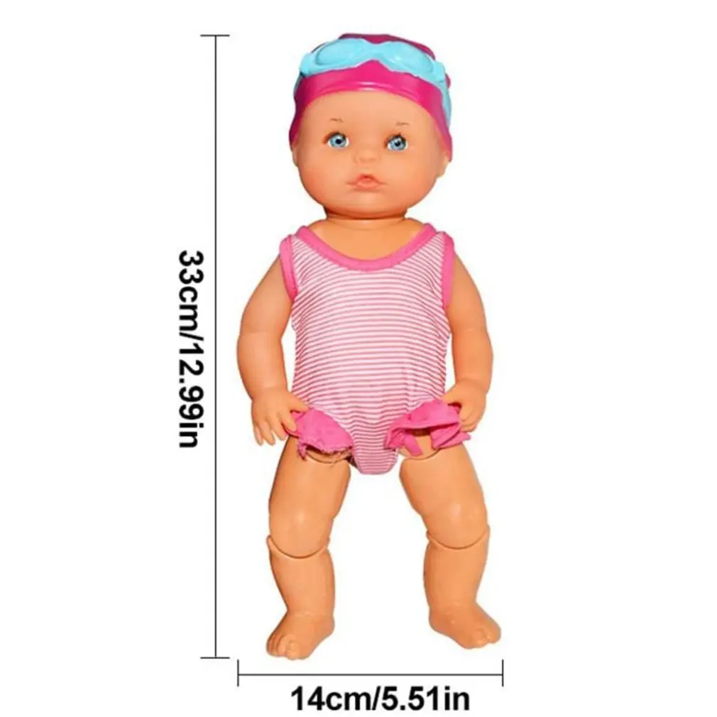 

Girls Doll Early Education Smart Electric Swimming Pool Partner Kids Doll Play with Water Bath Baby Bathroom Bebe