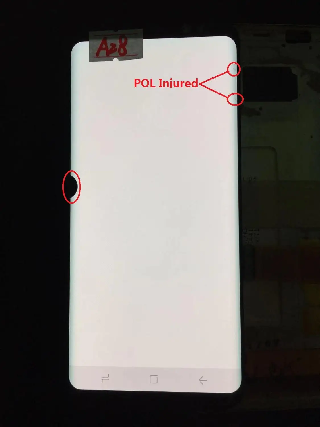 NO.A28 Супер AMOLED S8 ЖК-дисплей для samsung Galaxy S8 G950 G950F ЖК-дисплей сенсорный экран оцифровать с черными точками - Цвет: NO.A28