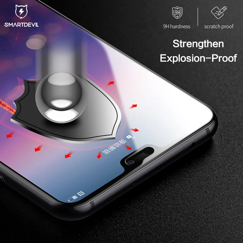Защитное стекло SmartDevil для Huawei 20 20X P20 P30 закаленное Honor Pro tective Film|Защитные стёкла и