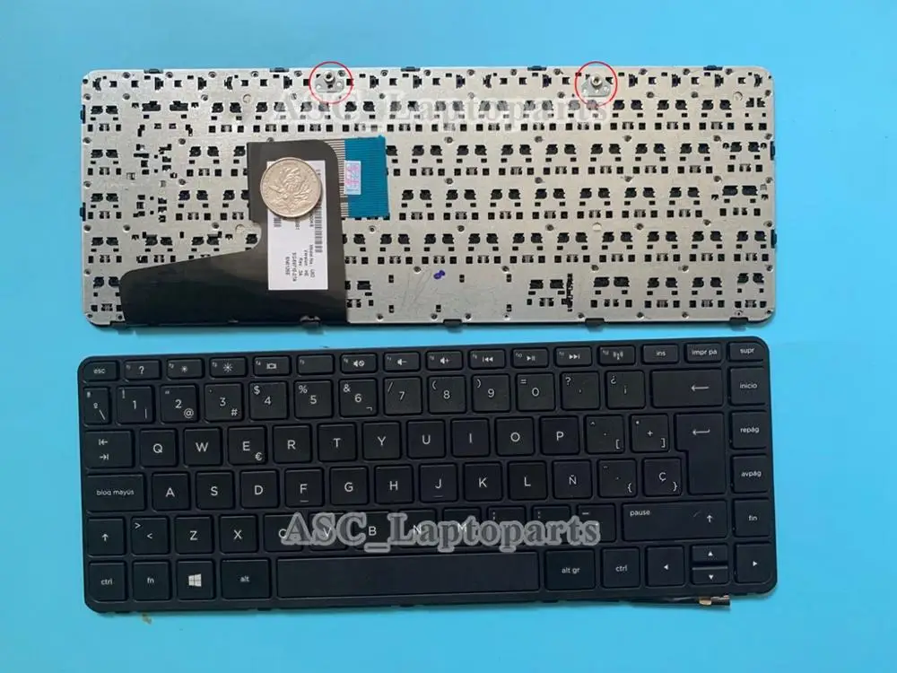 Новая клавиатура с испанской раскладкой для ноутбука HP Pavilion 14 n n200 MP 13M56LA 698 PK1314C2A24