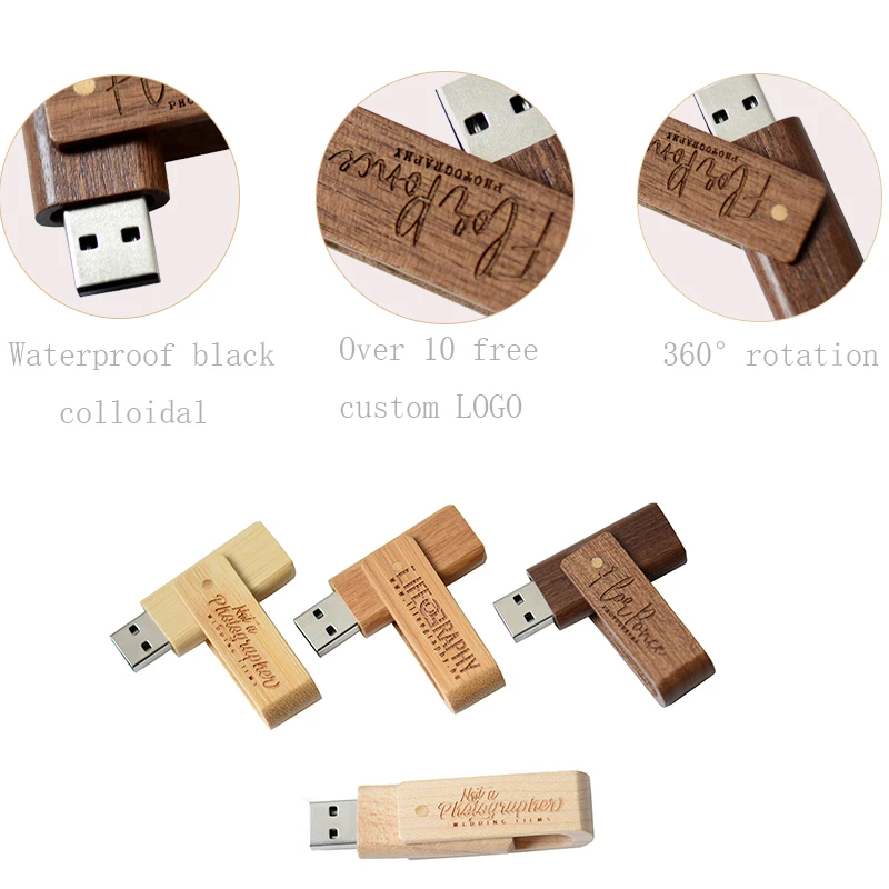Деревянный поворотный usb флэш-накопитель JASTER из натурального дерева 4 ГБ 8 16 32 64 |