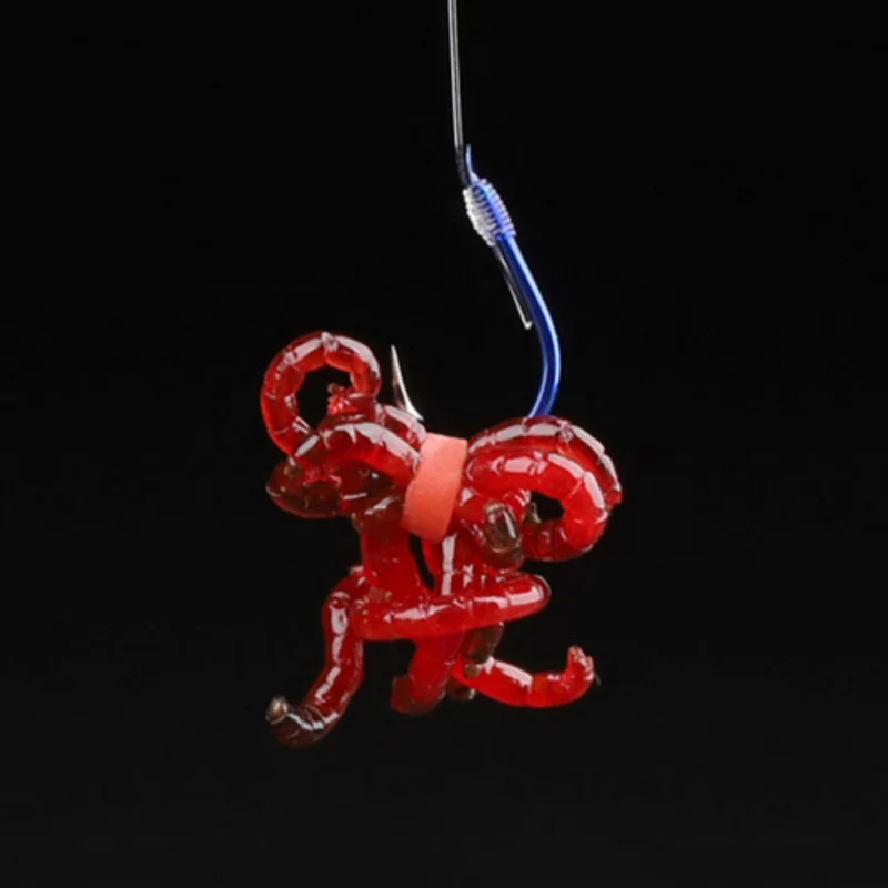 Рыболовные приманки медный зажим легкий прибор для рыбалки кровяного червя