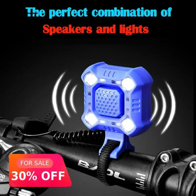 Велосипедный звонок светодиодный светильник на руль велосипедная лампа Fornt Flash