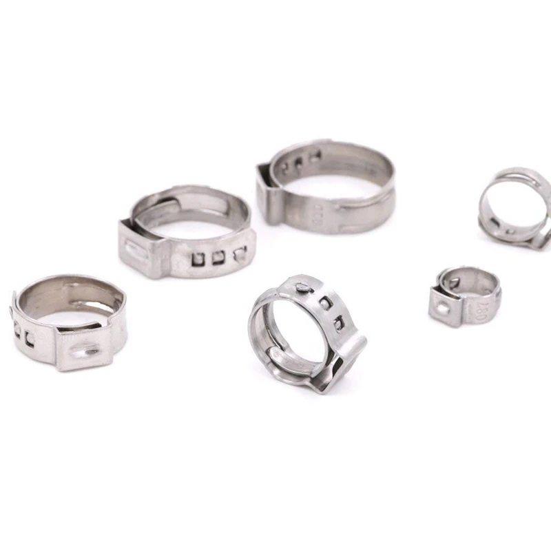 70Pcs/Set Single Ear Crimping Hose Clamp Clamps Fuel Assortment For Hydraulic 5.8-21Mm | Обустройство дома