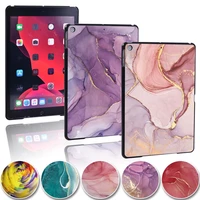 watercolor tablet cover case for apple ipad 8 2020 10 2 inch ultra thin hard shell plastic shockproof tablet case free stylus