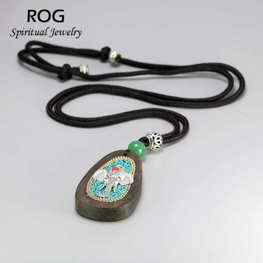 Подвеска Ганеша из натурального сандалового дерева ожерелье с изображением