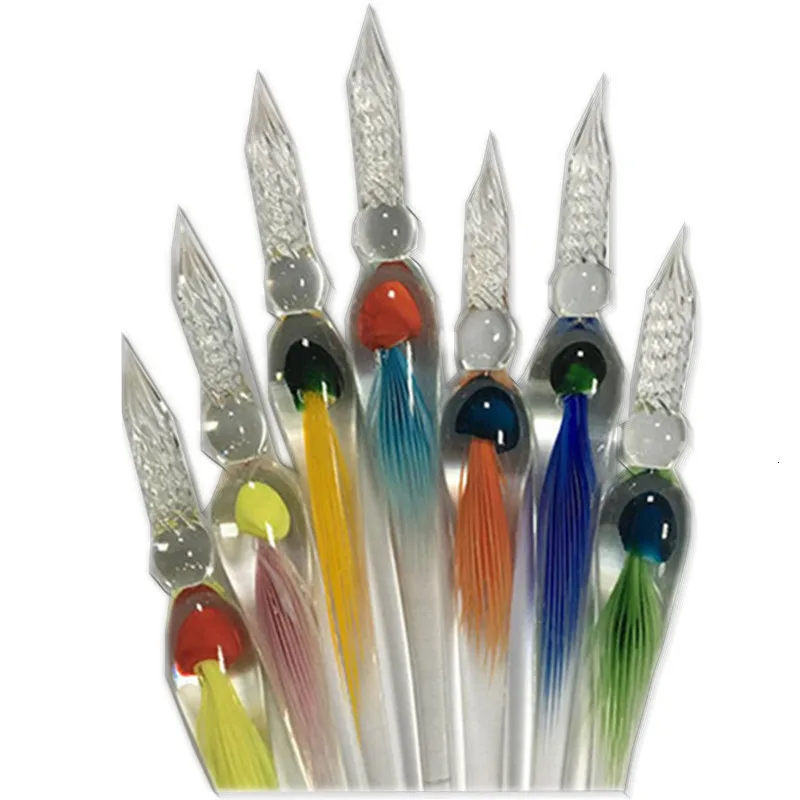 Pure Handmade Crystal Dip Pen Originality Stationery Jellyfish Stye Pen Student Gift