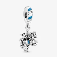 new fashion 925 sterling silver cartoon mouse horse riding dangle charm beads fit original pandora bracelets diy jewelry gift