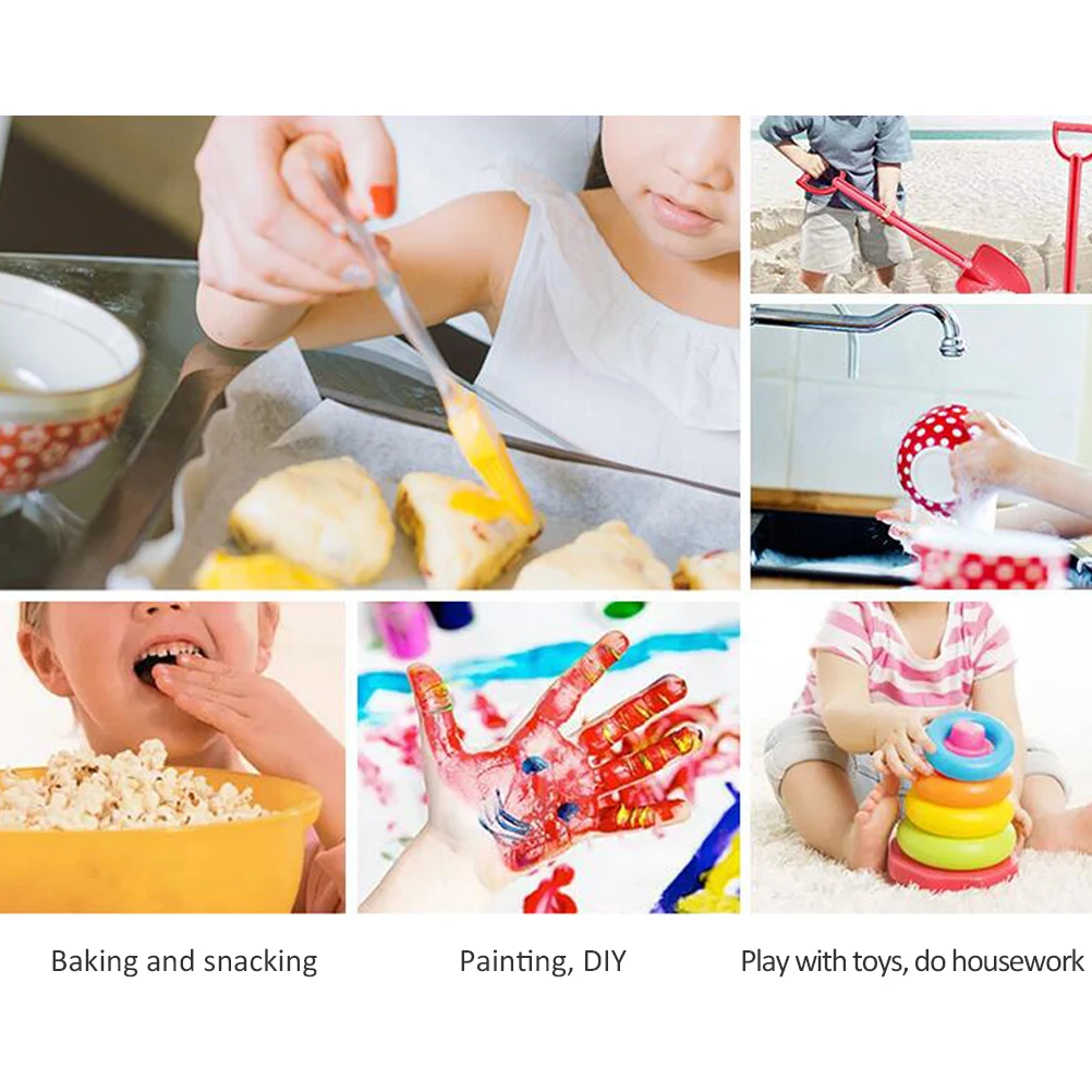 20 шт. Детские Одноразовые эластичные латексные перчатки|Бытовые перчатки| |