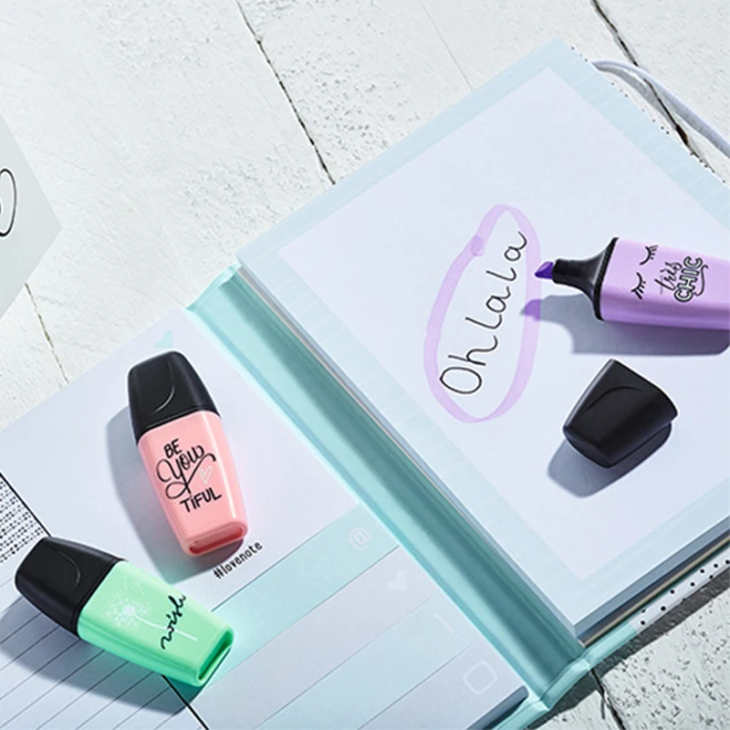 Немецкий цветной флуоресцентный маркер STABILO 3/6 цветов Набор Макарон серии BOSS дети