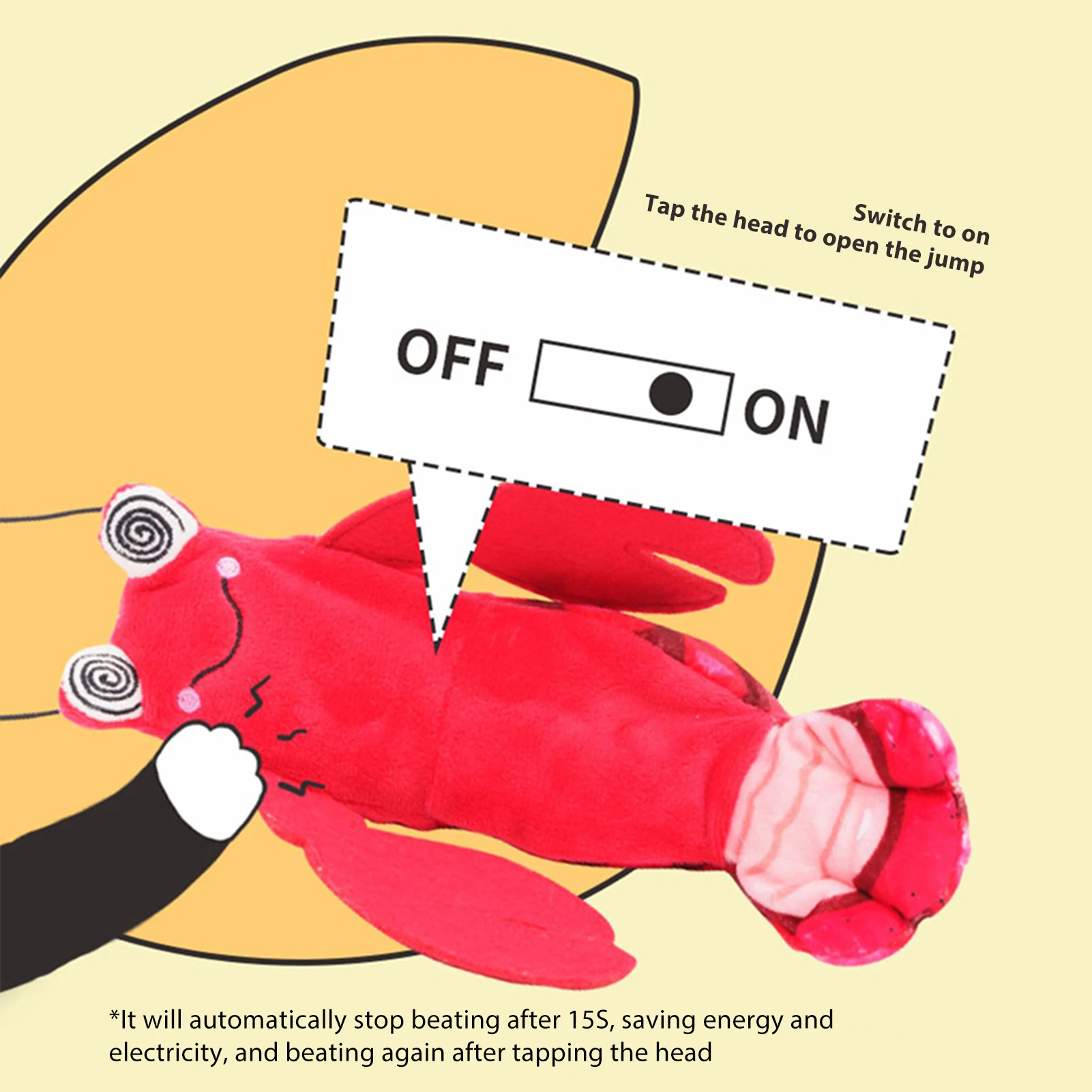 

Lobster Toy Flocking Emulation Toys Rat For Cat Dog Trick Toys Simulation Washable Electric Plush Cat Toy Interactive Pet Toys