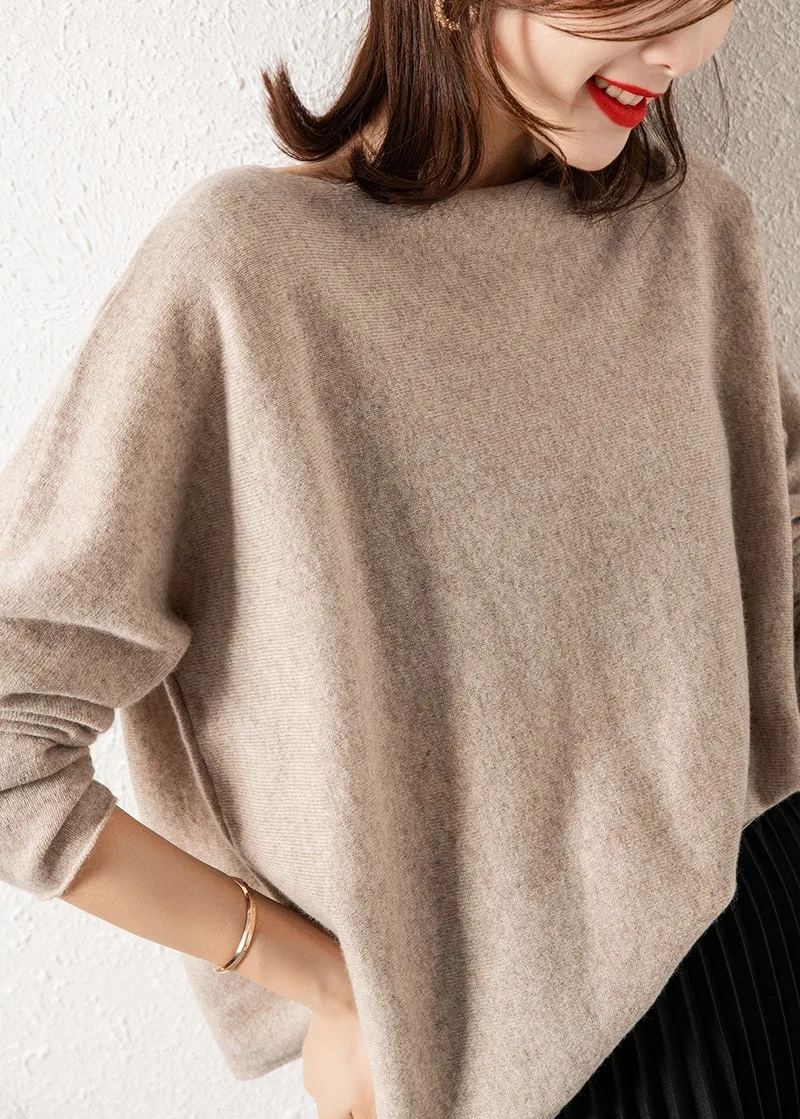 

100% Wool Sweater Cardigan O-Neck Women Tops Y2k Cashmere Korean Fashion Knitted Long Sleeve Tricot White Vintage Cropped