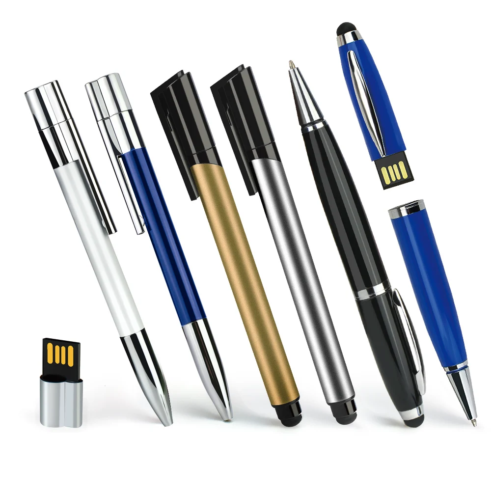 Новинка USB металлическая шариковая ручка-Стик Usb флеш-накопитель 2 0 4 ГБ 8 32 128